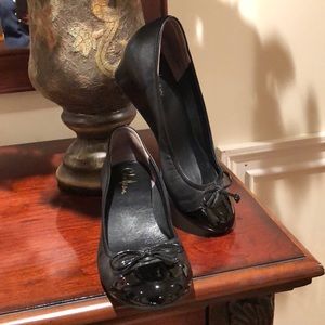 Cole Haan black wedges